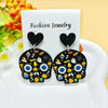 1 Pair Casual Simple Style Geometric Pumpkin Butterfly Arylic Drop Earrings