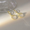 1 Pair Casual Simple Style Heart Shape Flower Bow Knot Enamel Plating Inlay Alloy Rhinestones Pearl Drop Earrings