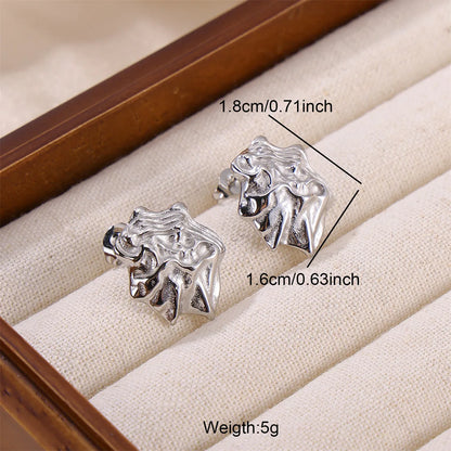 1 Pair Casual Simple Style Irregular Solid Color 304 Stainless Steel 18K Gold Plated Ear Studs