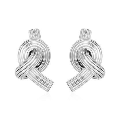 1 Pair Casual Simple Style Knot 304 Stainless Steel 18K Gold Plated Ear Studs