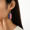 1 Pair Casual Simple Style National Flag Bottle Wood Drop Earrings