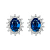 1 Pair Casual Simple Style Oval Plating Inlay Copper Zircon Ear Studs