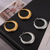 1 Pair Casual Simple Style Round 304 Stainless Steel 18K Gold Plated Earrings