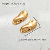1 Pair Casual Simple Style Round Plating Hollow Out 304 Stainless Steel 14K Gold Plated Earrings