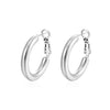 1 Pair Casual Simple Style Solid Color 304 Stainless Steel 18K Gold Plated Earrings