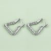 1 Pair Casual Simple Style Solid Color Polishing 304 Stainless Steel Earrings
