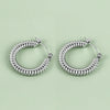 1 Pair Casual Simple Style Solid Color Polishing 304 Stainless Steel Earrings