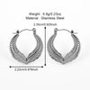 1 Pair Casual Simple Style Solid Color Polishing 304 Stainless Steel Earrings