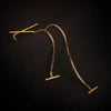 1 Pair Casual Simple Style Solid Color Titanium Steel Ear Line