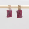 1 Pair Casual Simple Style Square Inlay Alloy Rhinestones Drop Earrings