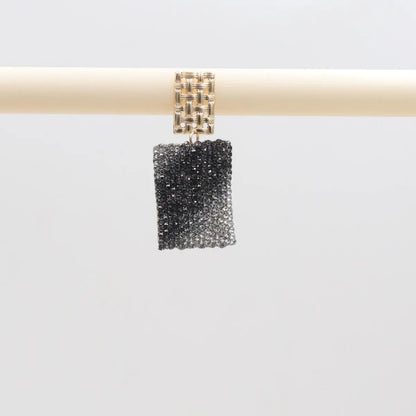 1 Pair Casual Simple Style Square Inlay Alloy Rhinestones Drop Earrings