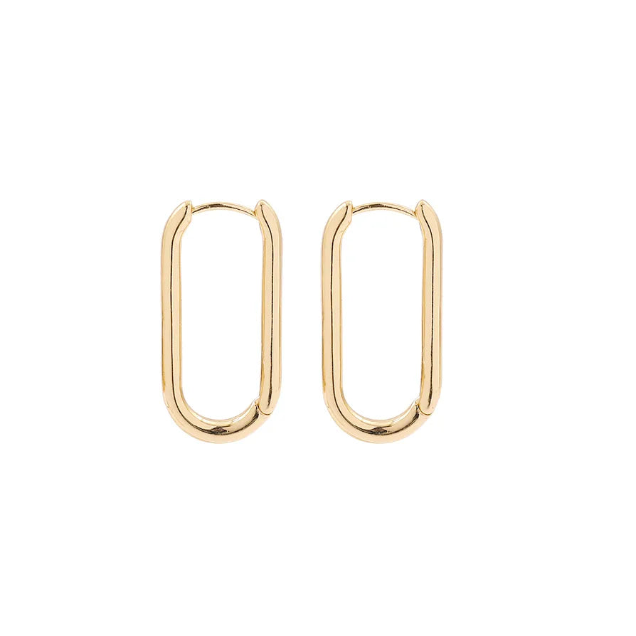 1 Pair Casual Simple Style Square Lightning Plating Alloy Earrings