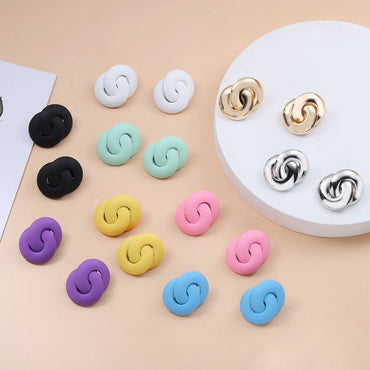 1 Pair Casual Streetwear Geometric Plating Alloy Ear Studs