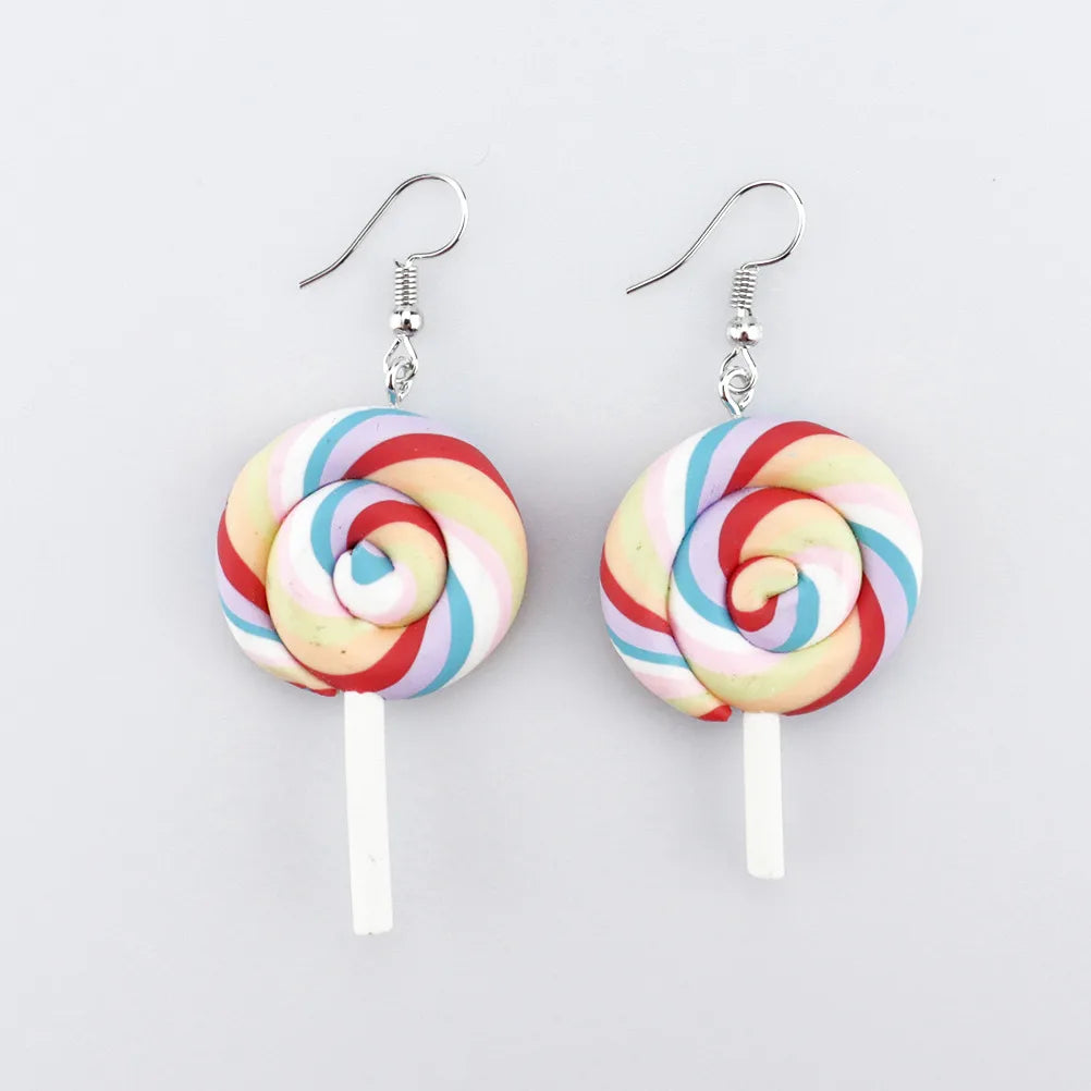 1 Pair Casual Sweet Candy Soft Clay Drop Earrings