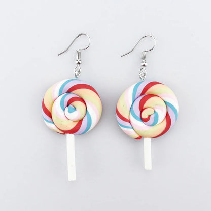 1 Pair Casual Sweet Candy Soft Clay Drop Earrings