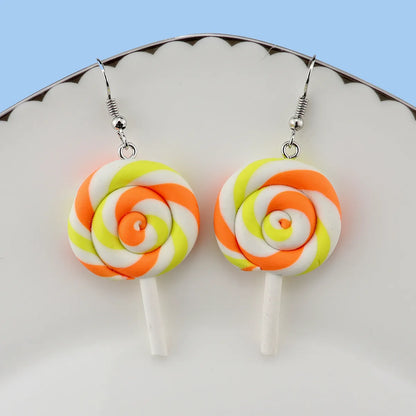 1 Pair Casual Sweet Candy Soft Clay Drop Earrings