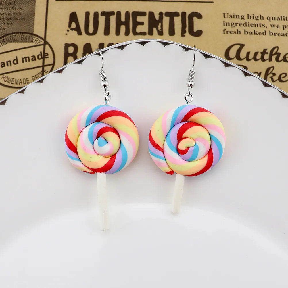 1 Pair Casual Sweet Candy Soft Clay Drop Earrings