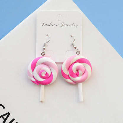 1 Pair Casual Sweet Candy Soft Clay Drop Earrings