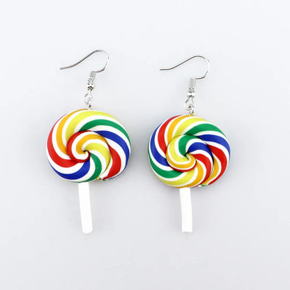 1 Pair Casual Sweet Candy Soft Clay Drop Earrings