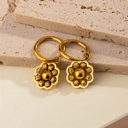 1 Pair Casual Sweet Commute Geometric Plating 304 Stainless Steel 18K Gold Plated Drop Earrings