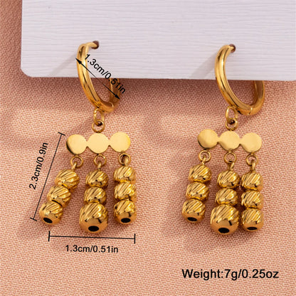 1 Pair Casual Sweet Commute Geometric Plating 304 Stainless Steel 18K Gold Plated Drop Earrings