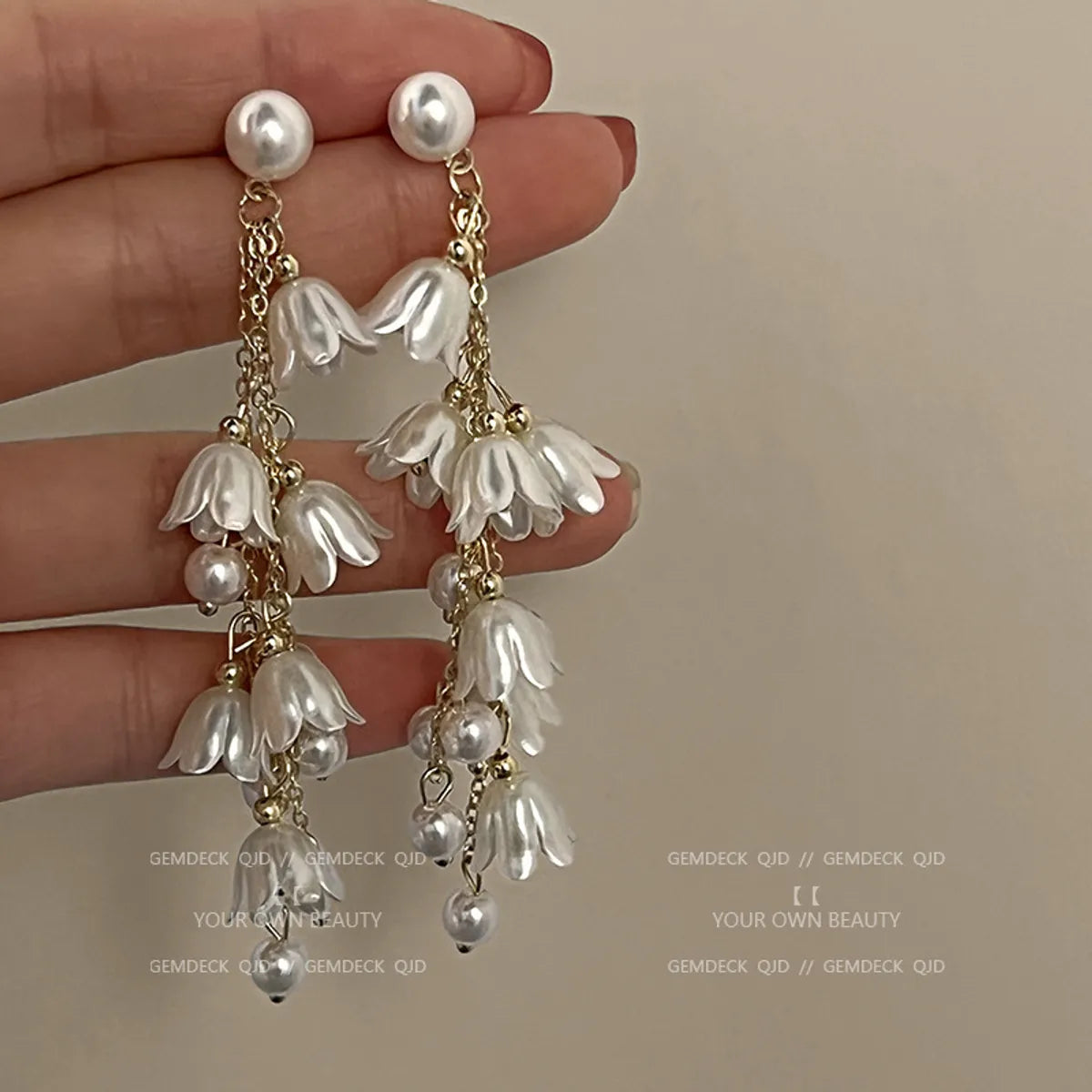 1 Pair Casual Sweet Heart Shape Flower Bow Knot Tassel Enamel Inlay Alloy Rhinestones Drop Earrings Ear Studs