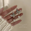 1 Pair Casual Sweet Heart Shape Flower Bow Knot Tassel Enamel Inlay Alloy Rhinestones Drop Earrings Ear Studs