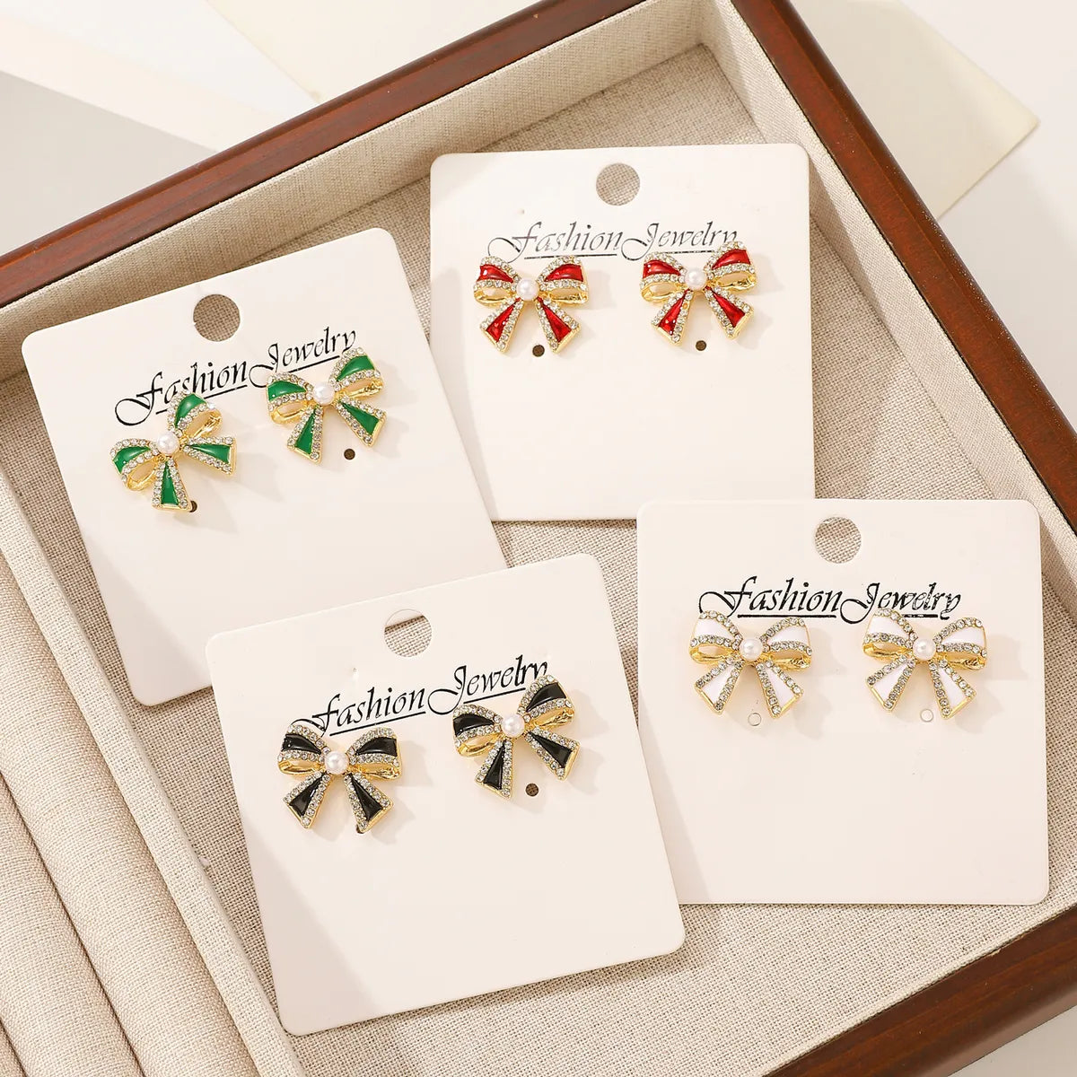 1 Pair Casual Sweet Simple Style Bow Knot Alloy Ear Studs