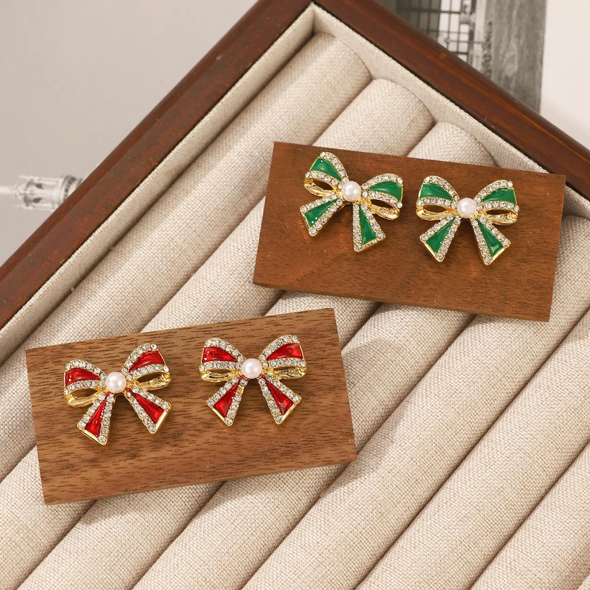 1 Pair Casual Sweet Simple Style Bow Knot Alloy Ear Studs