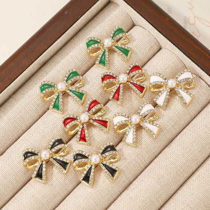 1 Pair Casual Sweet Simple Style Bow Knot Alloy Ear Studs