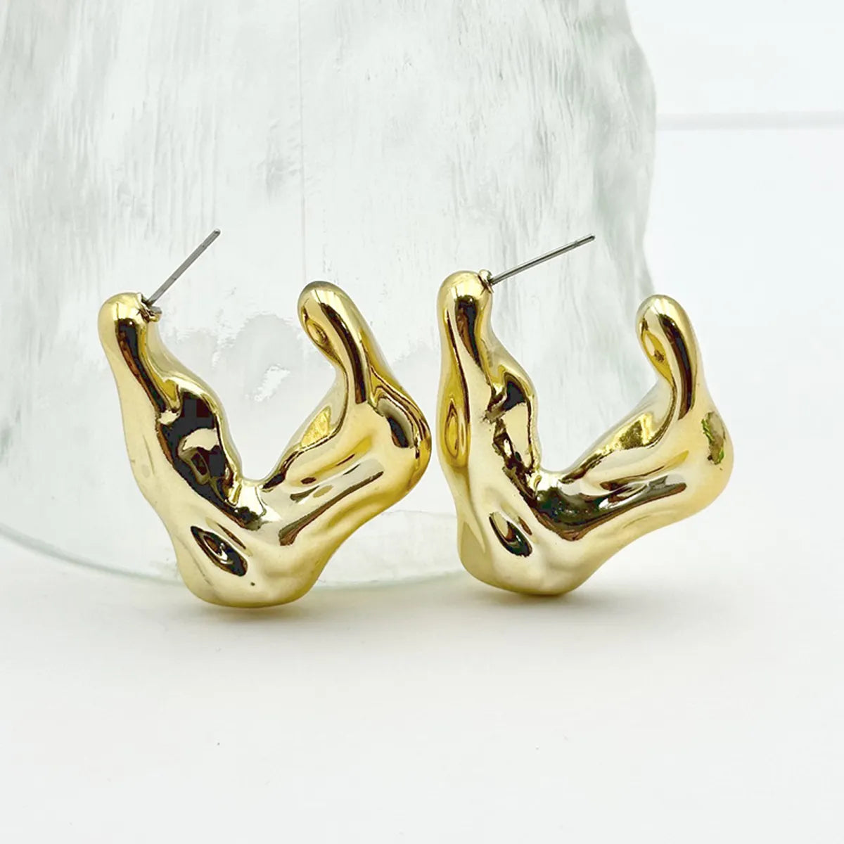 1 Pair Casual Sweet Simple Style Geometric Plating Arylic Ear Studs