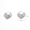 1 Pair Casual Vacation Beach Scallop Heart Shape Bow Knot 304 Stainless Steel 18K Gold Plated Earrings Ear Studs