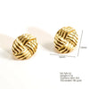 1 Pair Casual Vacation Beach Scallop Heart Shape Bow Knot 304 Stainless Steel 18K Gold Plated Earrings Ear Studs