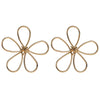 1 Pair Casual Vacation Classic Style Flower Bow Knot Hollow Out Alloy Gold Plated Ear Studs