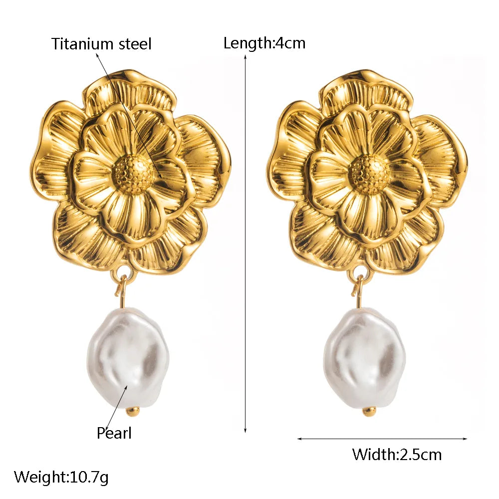 1 Pair Casual Vacation Classic Style Flower Bow Knot Inlay Imitation Pearl Alloy Pearl Gold Plated Silver Plated Ear Studs