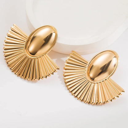 1 Pair Casual Vacation Classic Style Geometric Alloy Gold Plated Silver Plated Ear Studs