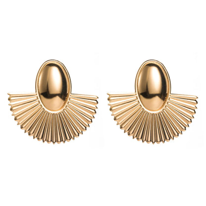 1 Pair Casual Vacation Classic Style Geometric Alloy Gold Plated Silver Plated Ear Studs