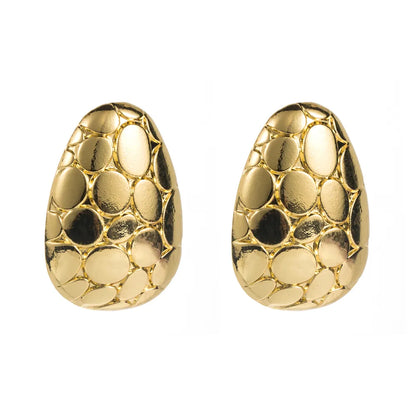 1 Pair Casual Vacation Classic Style Oval Wings Alloy Gold Plated Silver Plated Ear Studs