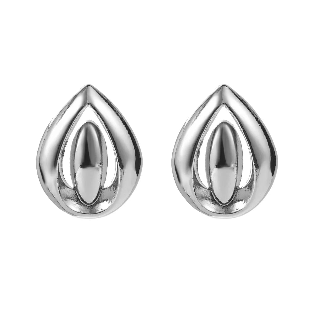 1 Pair Casual Vacation Classic Style Round Water Droplets Plating Alloy Gold Plated Silver Plated Drop Earrings Ear Studs