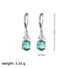 1 Pair Casual Vacation Solid Color Plating Inlay Copper Copper Alloy Crystal Zircon Drop Earrings