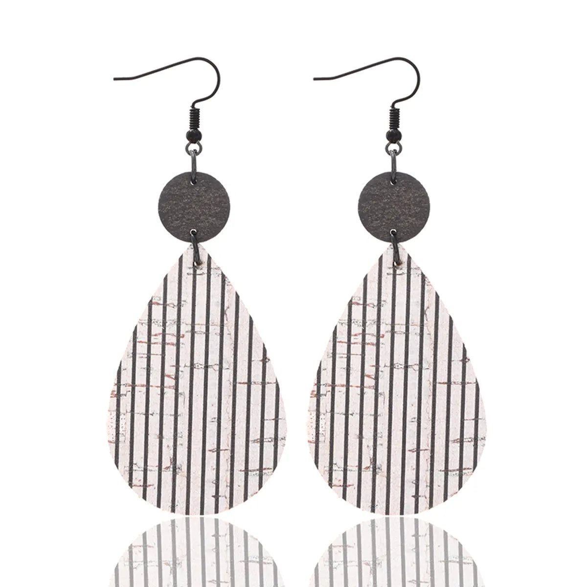 1 Pair Casual Vintage Style Ethnic Style Geometric Wood Drop Earrings