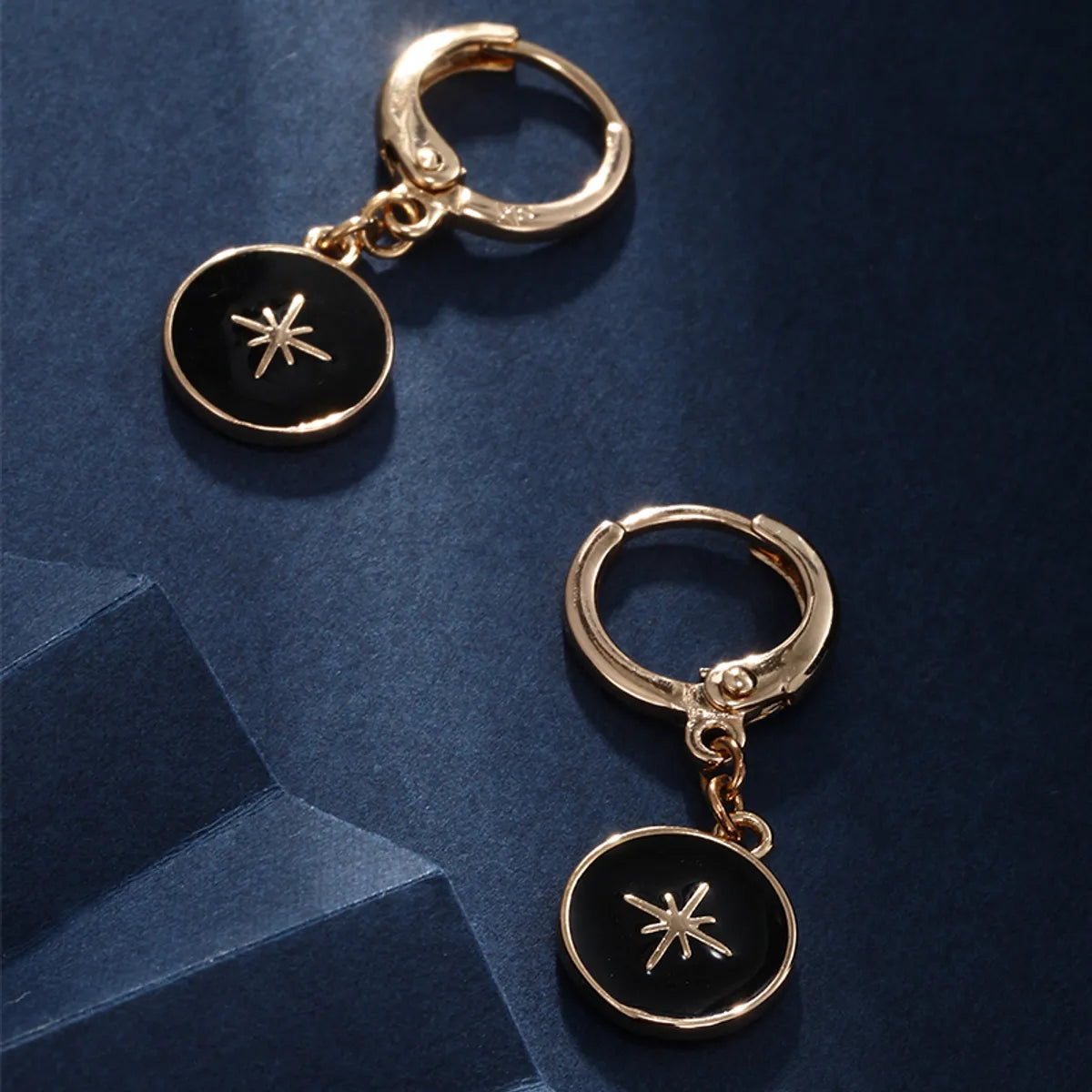 1 Pair Casual Xuping Simple Style Geometric Plating Copper Alloy 18k Gold Plated Drop Earrings