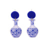 1 Pair Chinoiserie U Shape Round Water Droplets Arylic Drop Earrings