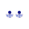 1 Pair Chinoiserie U Shape Round Water Droplets Arylic Drop Earrings