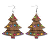 1 Pair Classic Style Christmas Tree Pu Leather Iron Ear Hook