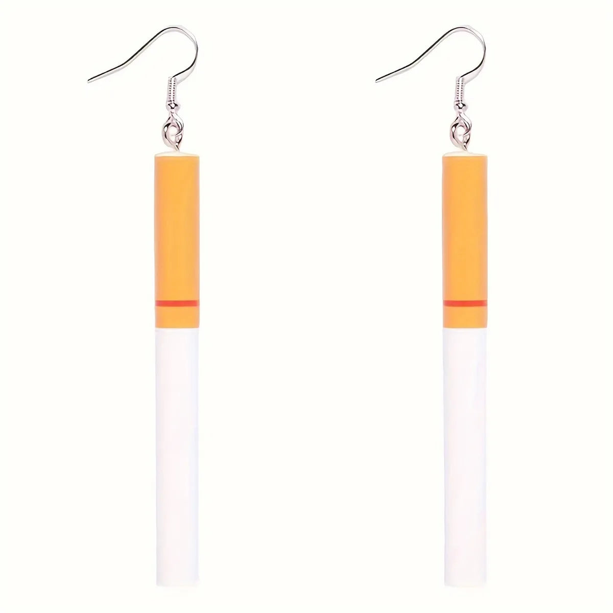 1 Pair Classic Style Color Block Resin Drop Earrings