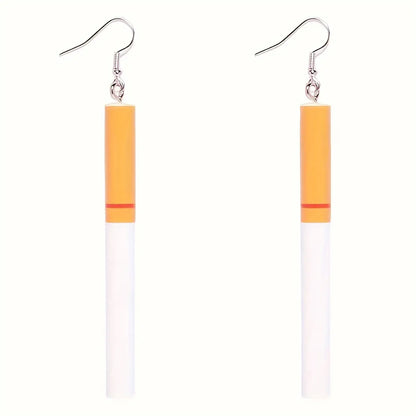 1 Pair Classic Style Color Block Resin Drop Earrings