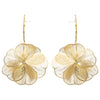 1 Pair Classic Style Commute Flower Iron Drop Earrings