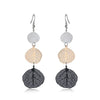 1 Pair Classic Style Commute Leaf Stoving Varnish Iron Drop Earrings