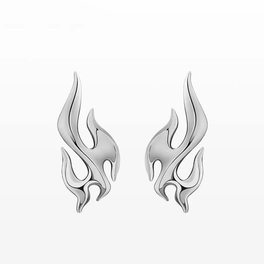 1 Pair Classic Style Flame 304 Stainless Steel None None Ear Studs